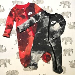 Newborn NIKE footie pajamas